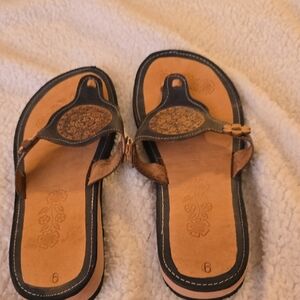 Elegant Brown Leather Sandals